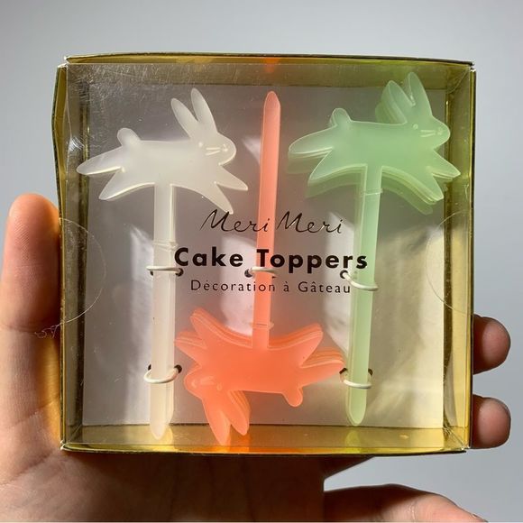 NEW Meri Meri Cake toppers decoration 12 pcs 3.4” x 1.6” - Picture 1 of 2